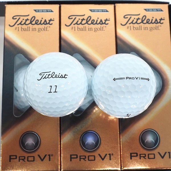 実際に弊社で買取させて頂いた【未使用】Titleist/タイトリスト PRO V1 ゴルフボール ホワイト 1ダースの画像 1枚目