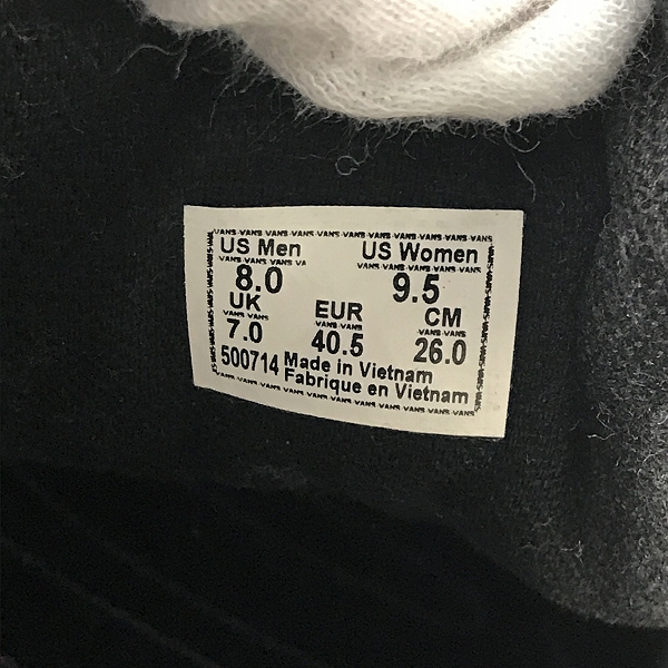 実際に弊社で買取させて頂いたVANS×RHUDE/バンズ×ルード Bold Ni スニーカー 500714/26の画像 5枚目