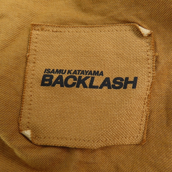 実際に弊社で買取させて頂いたISAMU KATAYAMA BACKLASH/バックラッシュ コットン リネン キャンバス 製品染め ペインターパンツ 2100-01/Mの画像 2枚目