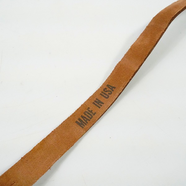 実際に弊社で買取させて頂いた【ノーブランド扱い】 MADE IN USA レザー ストラップ ギターストラップ ベースストラップ ブラックの画像 4枚目