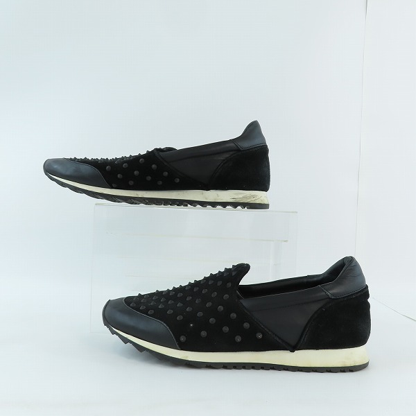 実際に弊社で買取させて頂いたHYDROGEN/ハイドロゲン スリッポン シューズ 靴 ブラック スタッズ /43の画像 3枚目