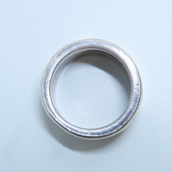 実際に弊社で買取させて頂いたTHE GREAT FROG/ザ グレートフロッグ ロゴ刻印 リング/指輪/18.5号の画像 5枚目