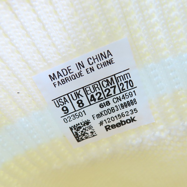 実際に弊社で買取させて頂いたREEBOK/リーボック SOCK RUN R/ソック ラン R CN4591/27の画像 5枚目
