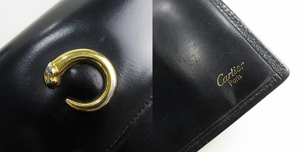実際に弊社で買取させて頂いたCartier/カルティエ パンテール パテントレザー 二つ折り 長財布 ウォレット の画像 3枚目