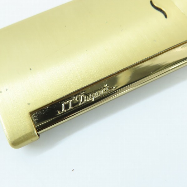 実際に弊社で買取させて頂いたS.T.Dupont/デュポン スリム7 ターボライター ゴールドの画像 3枚目