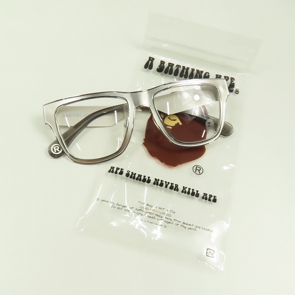 実際に弊社で買取させて頂いたA BATHING APE/アベイシングエイプ メガネフレーム/アイウェア BA13007の画像 8枚目