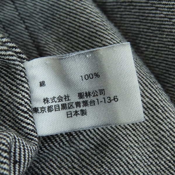 実際に弊社で買取させて頂いたBLUE BLUE/ブルーブルー ジップフライ ブラック デニムパンツ/30の画像 4枚目