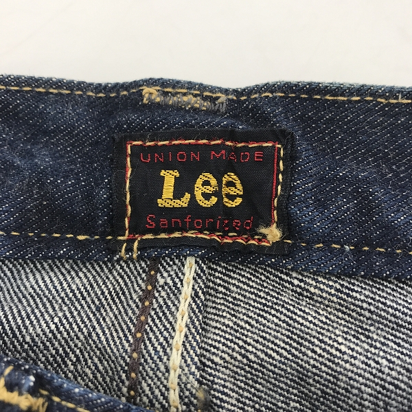 実際に弊社で買取させて頂いたLEE×THE REAL McCOY'S/リー×リアルマッコイズ センター赤タグ デニムパンツ Lot:101-B 97111-89 /34×34の画像 5枚目