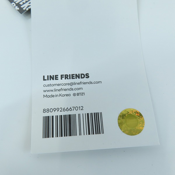 実際に弊社で買取させて頂いた(1)【未使用】FRAGMENT DESIGN フラグメントデザイン ×BT21 BT21FRGMT CAP COOKY ブラック×イエローの画像 7枚目