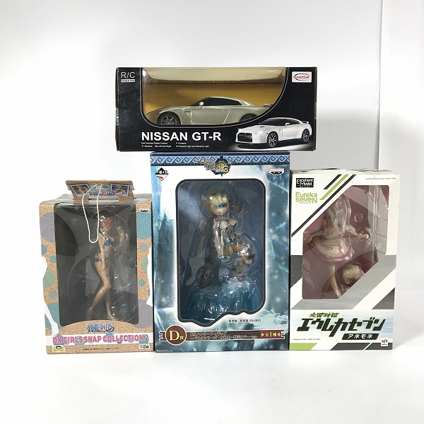 実際に弊社で買取させて頂いた【未開封含む】ワンピース/エウレカセブン/モンスターハンター他 ビビ/アネモネ/女剣士 GT-R等 フィギュア/ラジコン 4点セット