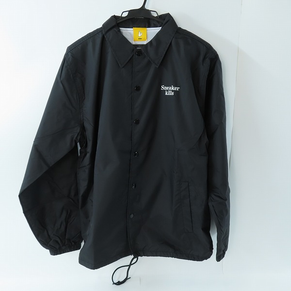 実際に弊社で買取させて頂いた(2)【未使用】FR2 × SNKRDUNK/エフアールツー × スニーカーダンク Angel Coach Jacket Black FRC2905/M