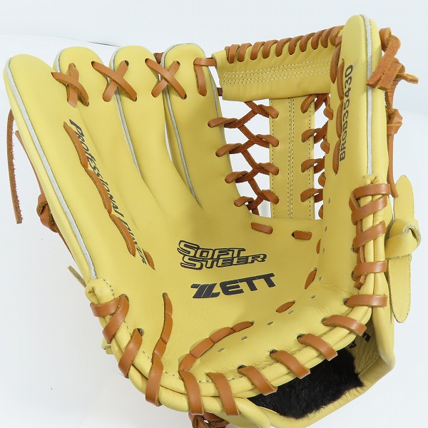 実際に弊社で買取させて頂いた【未使用】ZETT/ゼット FINECatch SMUカラー 軟式/オールラウンド グローブ BRGB35430の画像 2枚目