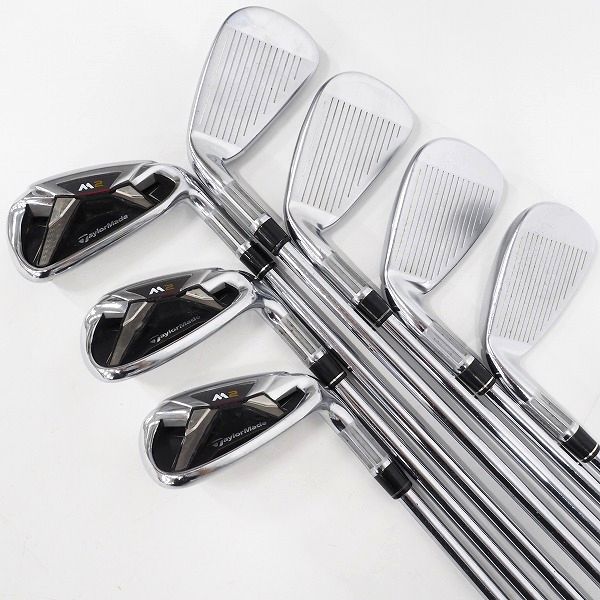 実際に弊社で買取させて頂いたTaylorMade/テーラーメイド M2 アイアン #5~9,P,Aw 7本セット REAX STEEL 90 FLEX:Sの画像 2枚目