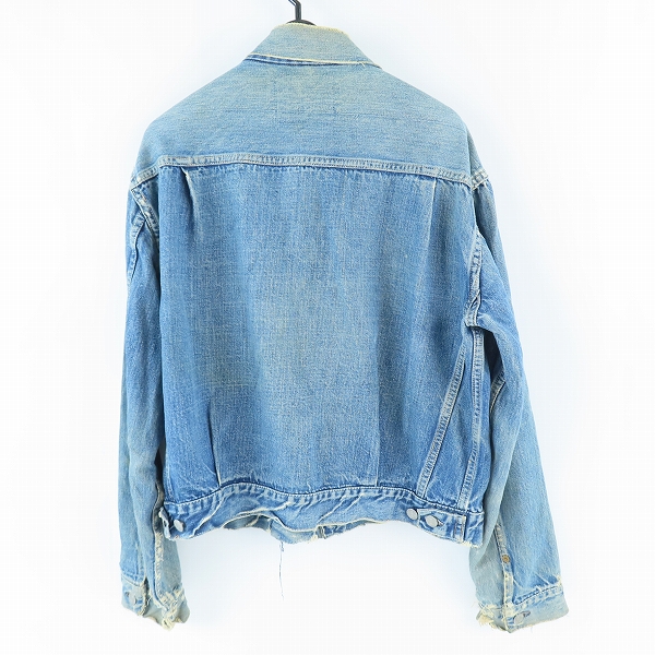 実際に弊社で買取させて頂いたLevi's/リーバイス ボタン裏17刻印 ヴィンテージ デニムジャケット Gジャンの画像 1枚目