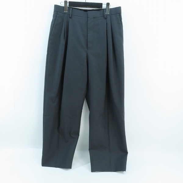 実際に弊社で買取させて頂いたAURALEE/オーラリー BLUEFACED WOOL WIDE SLACKS/スラックスパンツ A20AP03BH/4