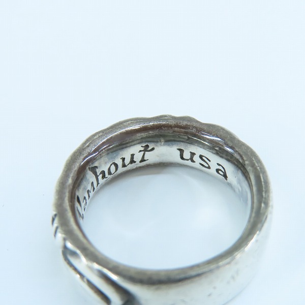 実際に弊社で買取させて頂いたLeonard Kamhout/レナードカムホート ラブバイト リング/指輪/11.5号の画像 7枚目