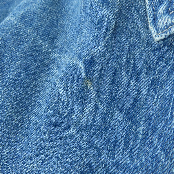 実際に弊社で買取させて頂いたAURALEE/オーラリー SELVEDGE FADED LIGHT DENIM BLOUSON/セルビッジ フェイデッド ライト ブルゾン A23SB01DE/4の画像 5枚目