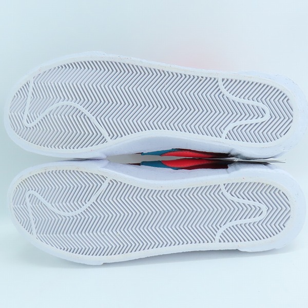 実際に弊社で買取させて頂いた【未使用】NIKE×SACAI×KAWS/ナイキ×サカイ×カウズ BLAZER LOW Team Red DM7901-600/26の画像 2枚目