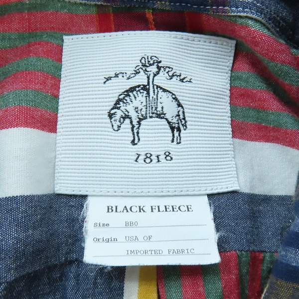 実際に弊社で買取させて頂いたBLACK FLEECE by Brooks Brothers/ブラックフリース ブルックスブラザーズ チェック柄 長袖シャツ/BB0の画像 2枚目