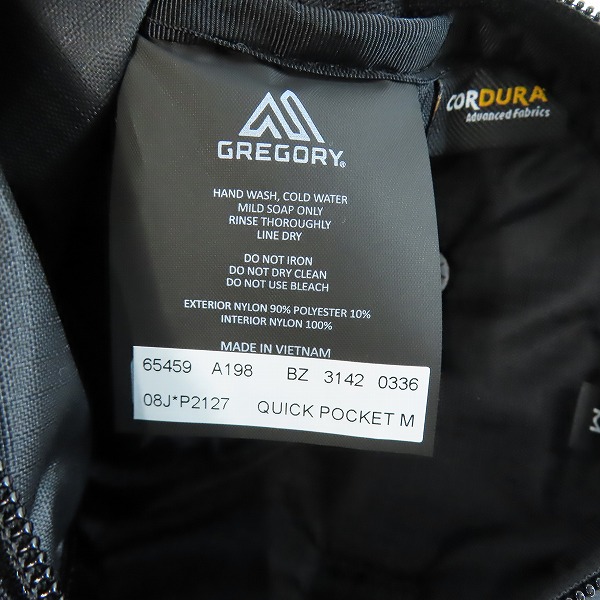 実際に弊社で買取させて頂いた【未使用】GREGORY/グレゴリー クイックポケット/ショルダーバッグ 65459A198 の画像 7枚目