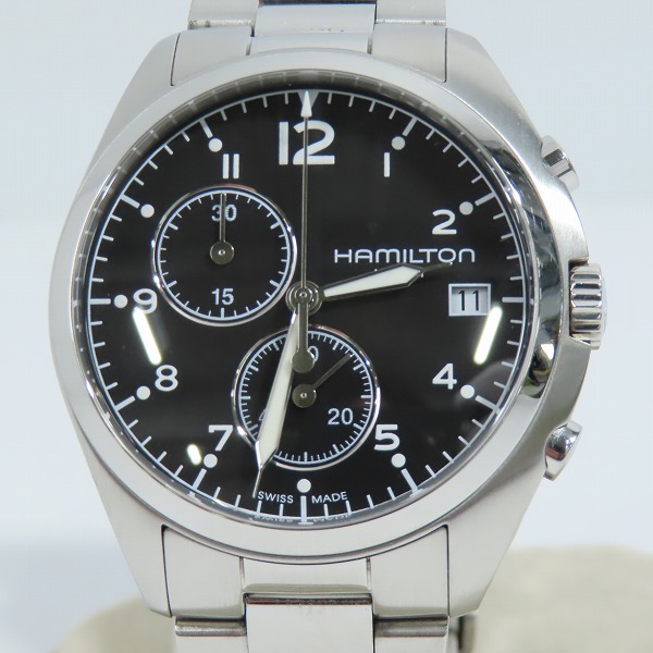 実際に弊社で買取させて頂いたHAMILTON/ハミルトン Khaki カーキ パイロット クロノグラフクォーツ H765120【動作未確認】