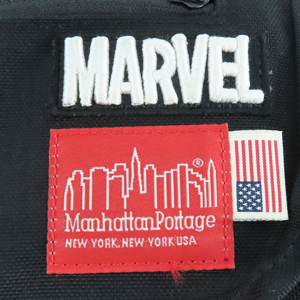 実際に弊社で買取させて頂いた【難有り】Manhattan Portage×MARVEL/マンハッタン ポーテージ×マーベル ショルダーバッグの画像 4枚目