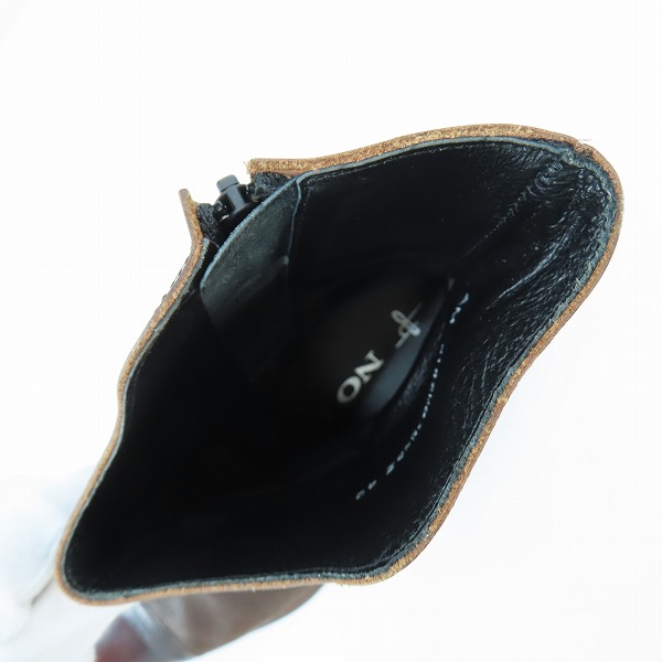 実際に弊社で買取させて頂いたNO ID./ノーアイディー サイドジップレザーブーツ/814208-553Z/42の画像 4枚目
