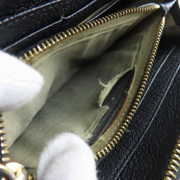 実際に弊社で買取させて頂いたCHLOE/クロエ ELsie/エルシー 長財布 ウォレット レザー L字ファスナーの画像 6枚目