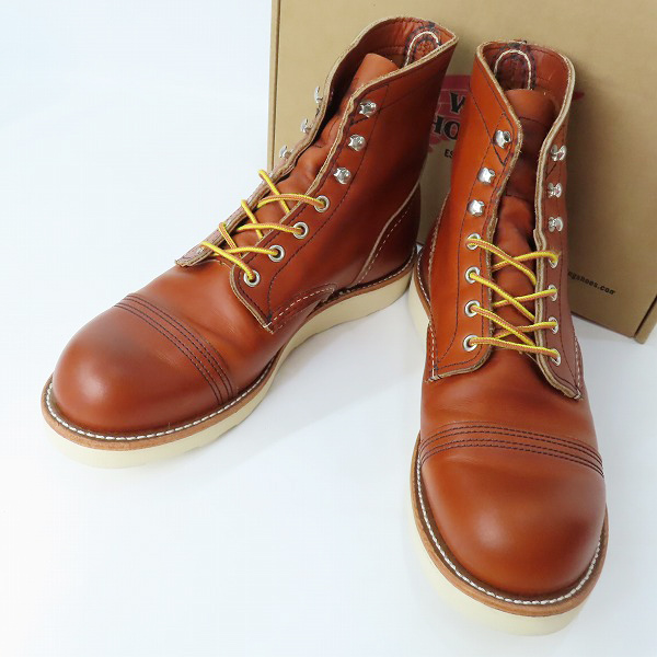 実際に弊社で買取させて頂いたRED WING/レッドウィング IRON RANGER TRACTION TRED/アイアンレンジャー トラクショントレッド ワークブーツ 8089 8.5D