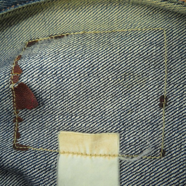実際に弊社で買取させて頂いたEVISU/エヴィス 1st Type デニムジャケットの画像 2枚目