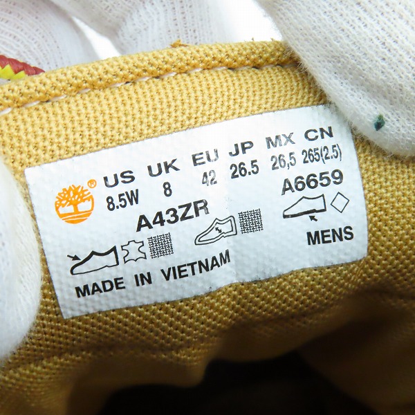 実際に弊社で買取させて頂いたTimberland/ティンバーランド BASIC OX WP ベーシック オックス ウォータープルーフ A43ZR/26.5の画像 5枚目