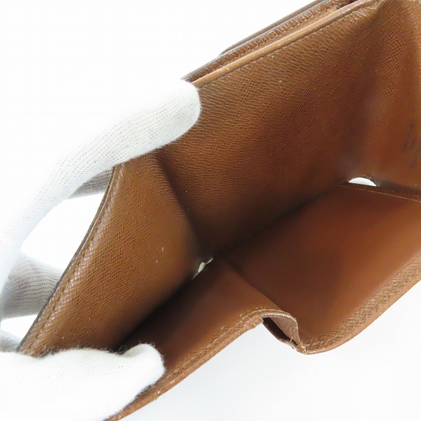 実際に弊社で買取させて頂いたLOUIS VUITTON/ルイヴィトン ポルトフォイユ エリーズ モノグラム Wホック 二つ折り財布 M61654 の画像 4枚目