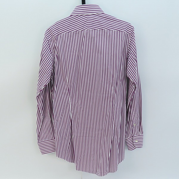 実際に弊社で買取させて頂いた【未使用】SHIPS/シップス ストライプ柄長袖シャツ 111-13-5063/39の画像 1枚目