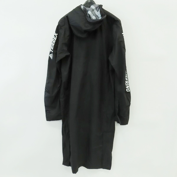 実際に弊社で買取させて頂いた【未使用】adidas×White Mountaineering/アディダス×ホワイトマウンテニアリング フード付ロング ジャケット DU0810/XSの画像 1枚目