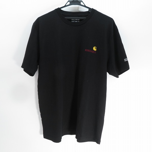 実際に弊社で買取させて頂いたWACKO MARIA×Carhartt/ワコマリア×カーハート AMERICAN SCRIPT/アメリカンスクリプト ロゴ刺繍 半袖Tシャツ L