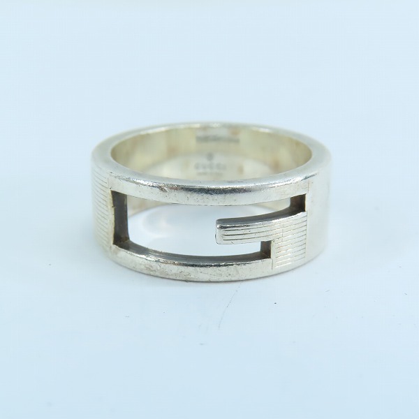 実際に弊社で買取させて頂いたGUCCI/グッチ ブランテッドG Gロゴ リング シルバー 925/13.5号-14号の画像 1枚目