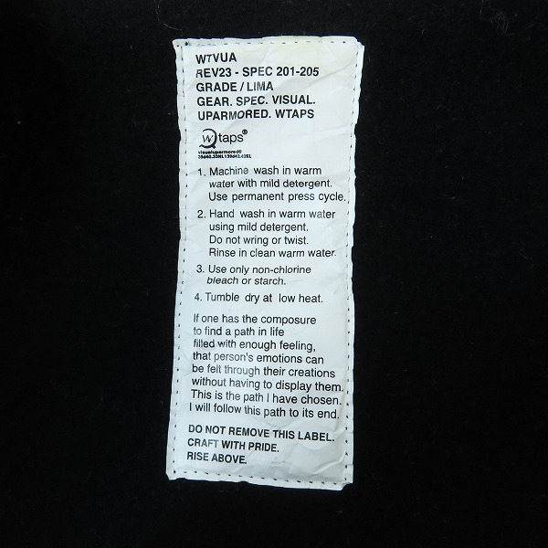 実際に弊社で買取させて頂いたWTAPS/ダブルタップス メルトンピー 2ND TWO TONE ピーコート TSDT-JK-M07/L の画像 4枚目