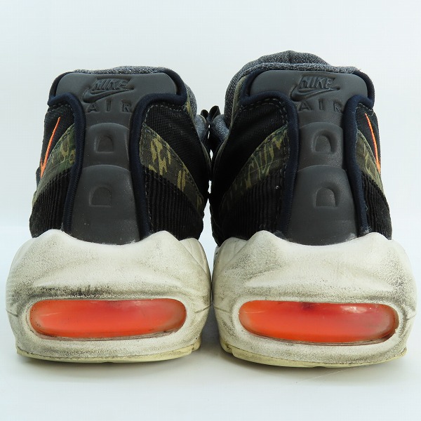 実際に弊社で買取させて頂いたNIKE/ナイキ エアマックス 95 WIP "カーハート" ブラック/トータルオレンジ セイル AV3866-001/26.5の画像 1枚目