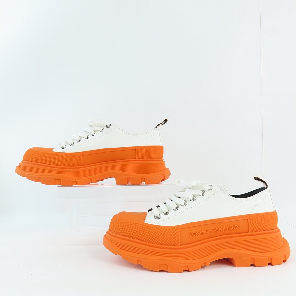 実際に弊社で買取させて頂いたAlexander McQueen/アレキサンダーマックイーン Tread Slick Low Lace Up トレッドスリック スニーカー 627225/41の画像 3枚目