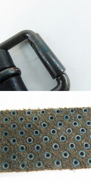 実際に弊社で買取させて頂いたHTC/エイチティーシー スタッズ フラット ベルト 11SHTCI042 85/34の画像 6枚目