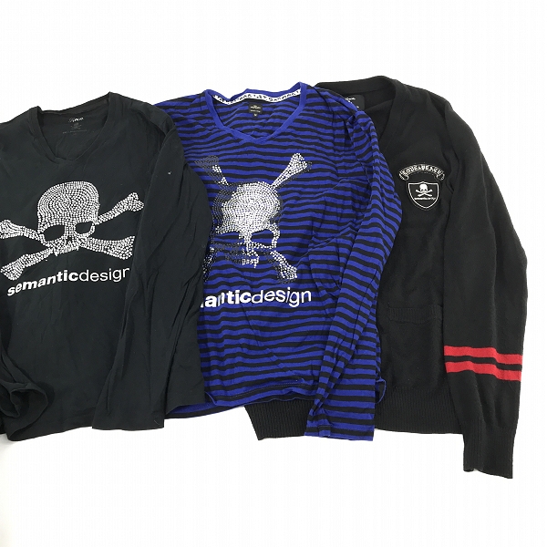 実際に弊社で買取させて頂いた【おまとめ】Roen×semantic design/ロエン×セマンティックデザイン カーディガン/Tシャツ/ロンT/カットソーの画像 1枚目