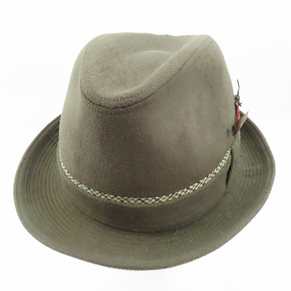 実際に弊社で買取させて頂いたBorsalino/ボルサリーノ 中折れ ハット 帽子 ブラウン 56cm