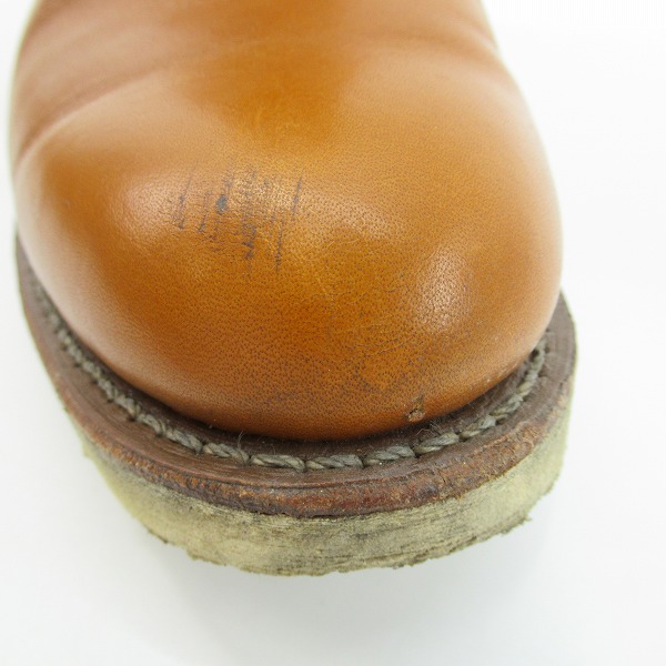 実際に弊社で買取させて頂いたRED WING/レッドウィング ペコスブーツ 復刻犬タグ 9866/7.5Eの画像 8枚目