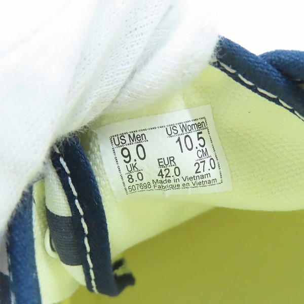 実際に弊社で買取させて頂いたVANS/バンズ AUTHENTIC オーセンティック/ローカットスニーカー VN0A5KS94M0/27.0の画像 5枚目