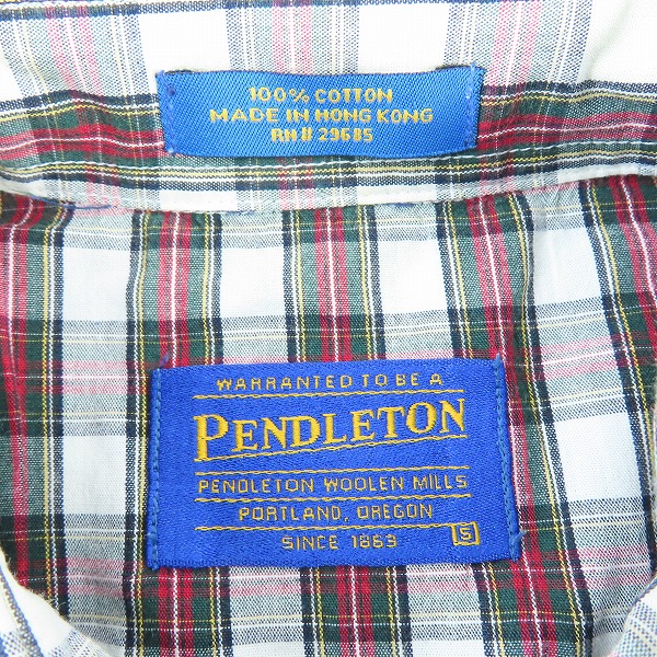 実際に弊社で買取させて頂いたPENDLETON/ペンドルトン 香港製 スナップオン 半袖シャツ Sの画像 2枚目