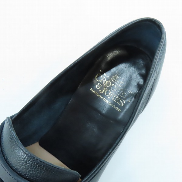 実際に弊社で買取させて頂いたCROCKETT&JONES/クロケット&ジョーンズコインローファー /8Eの画像 4枚目