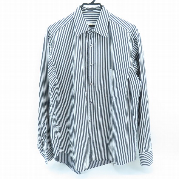 実際に弊社で買取させて頂いたBrioni/ブリオーニ コットン ストライプ 長袖 ボタンシャツ/Ⅴ