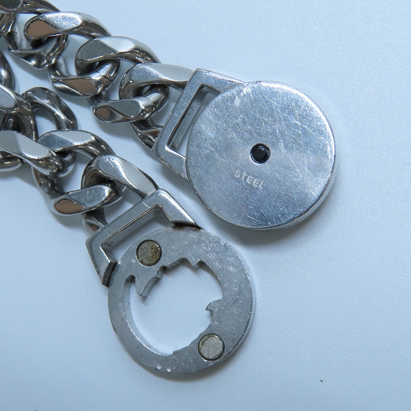 実際に弊社で買取させて頂いたDIESEL/ディーゼル ロゴ 喜平チェーン ブレスレットの画像 5枚目