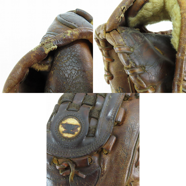 実際に弊社で買取させて頂いたMizuno/ミズノ Multi Hinge ワールドウィン GPT-3 硬式 投手 右投げ用 グローブの画像 9枚目