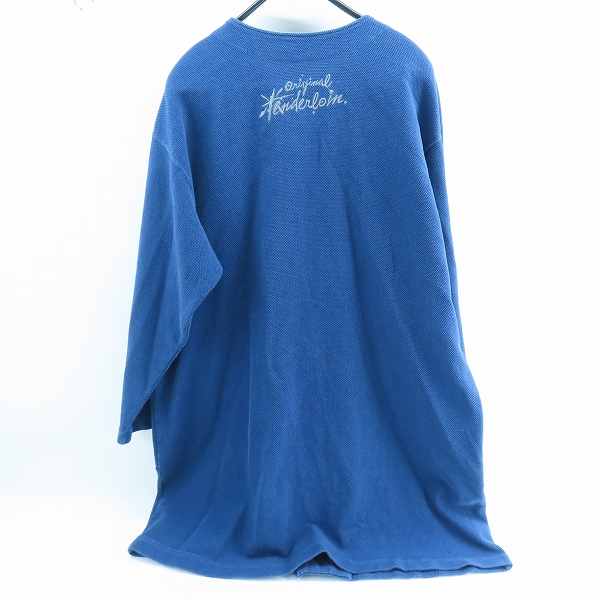 実際に弊社で買取させて頂いたTENDERLOIN/テンダーロイン MOSS STITCH COAT モスステッチ ノーカラーコート ネイビー/Lの画像 1枚目